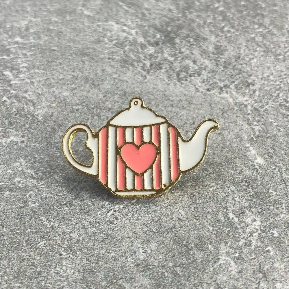 Tea Pot Alice Wonderland Collection Enamel Pin